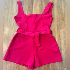Rolla Coster Red Short Jumpsuit Size Medium
